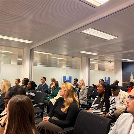 The audience listens on to Computershare’s key speakers Tile image of The audience listens on to Computershare’s key speakers