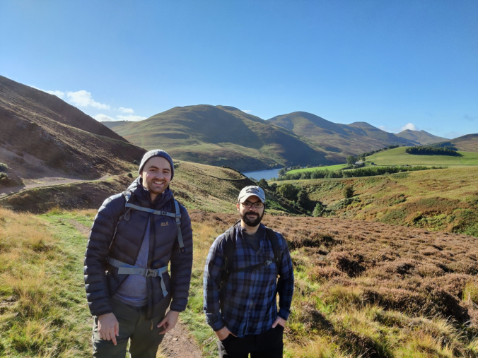 Team walk in Scotland
