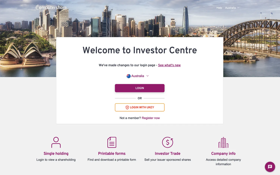 Investor center AU