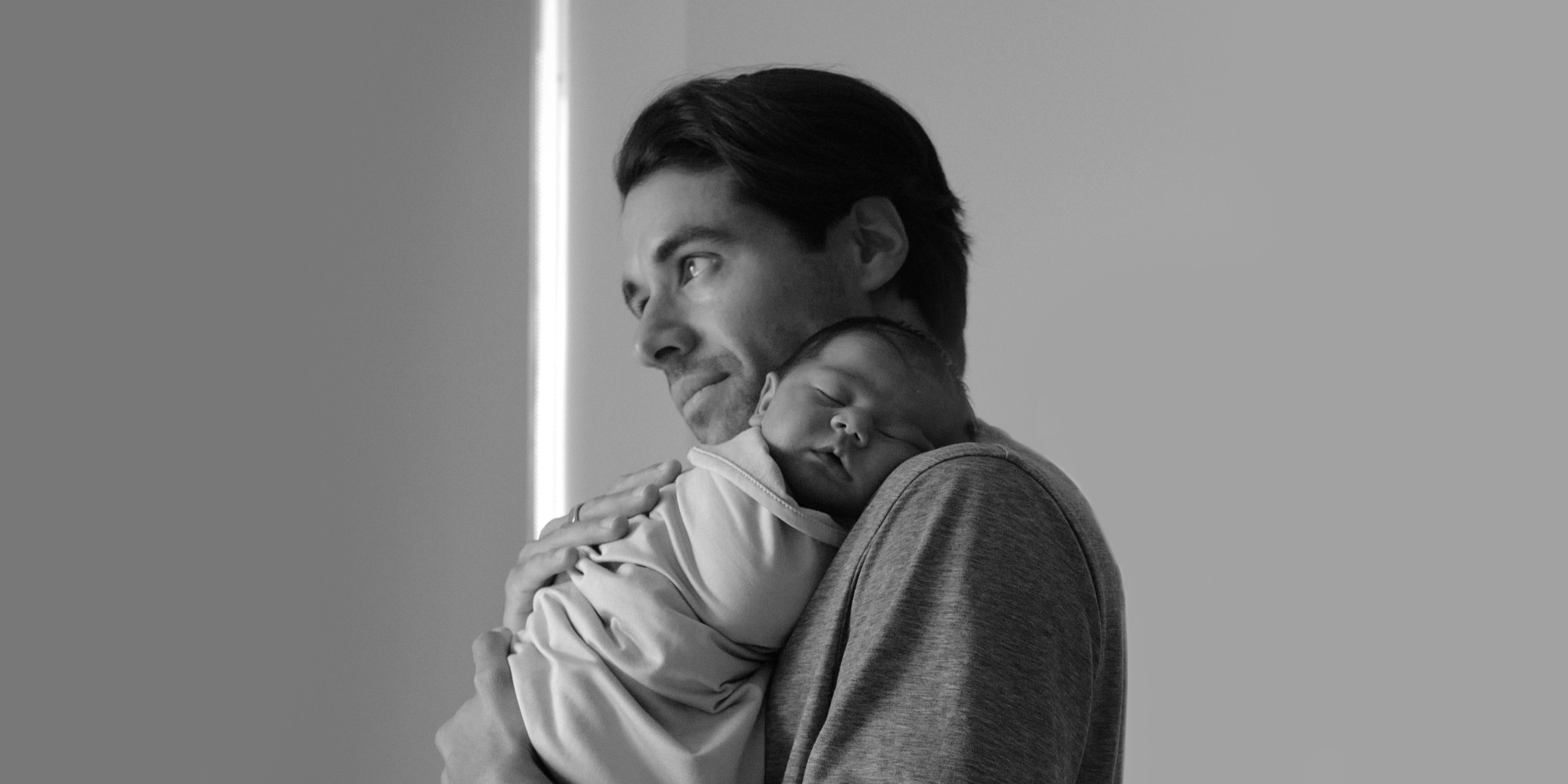 Louis with baby Lior