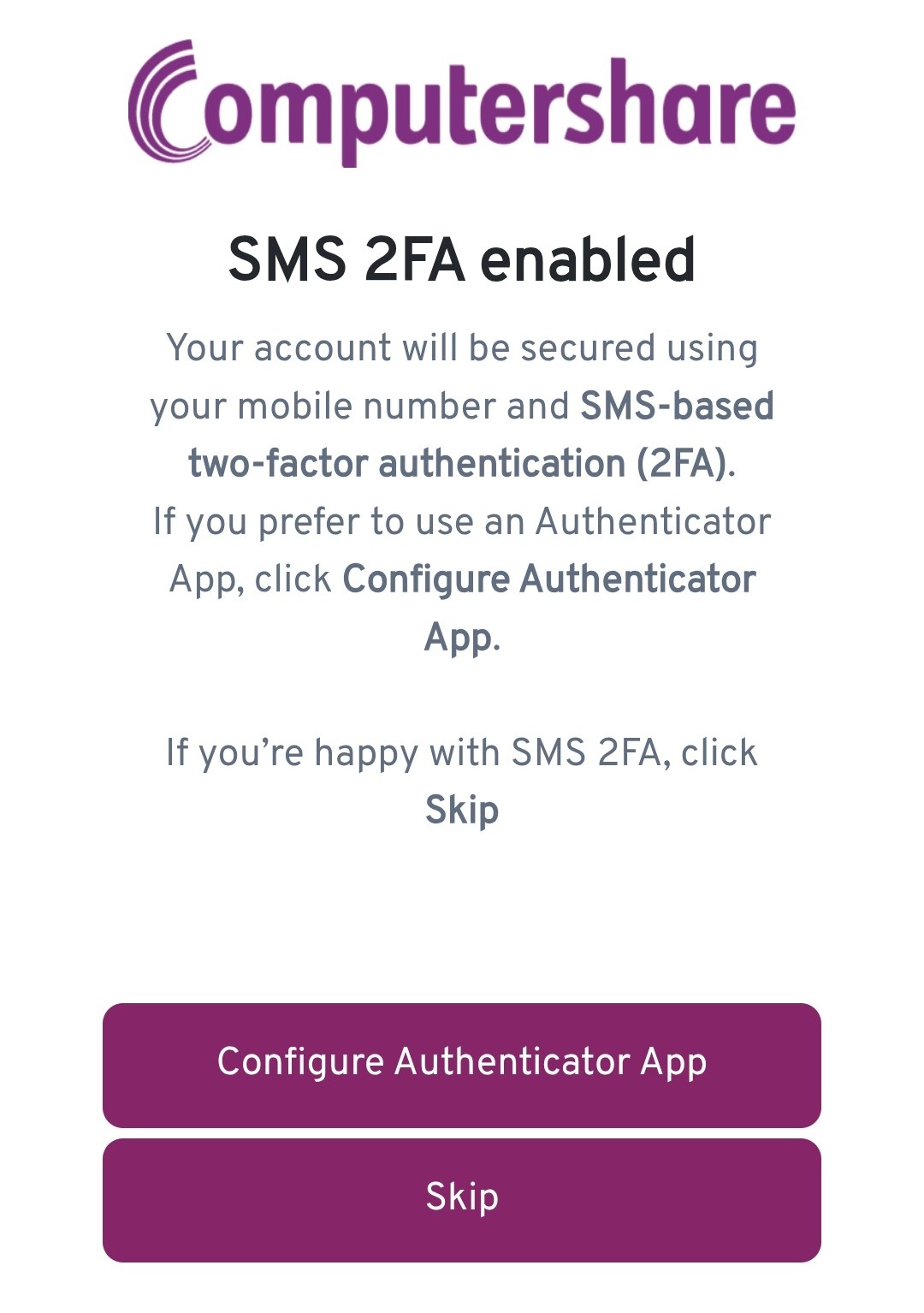 Authenticator app