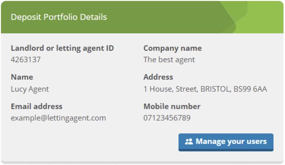 deposit portfolio details