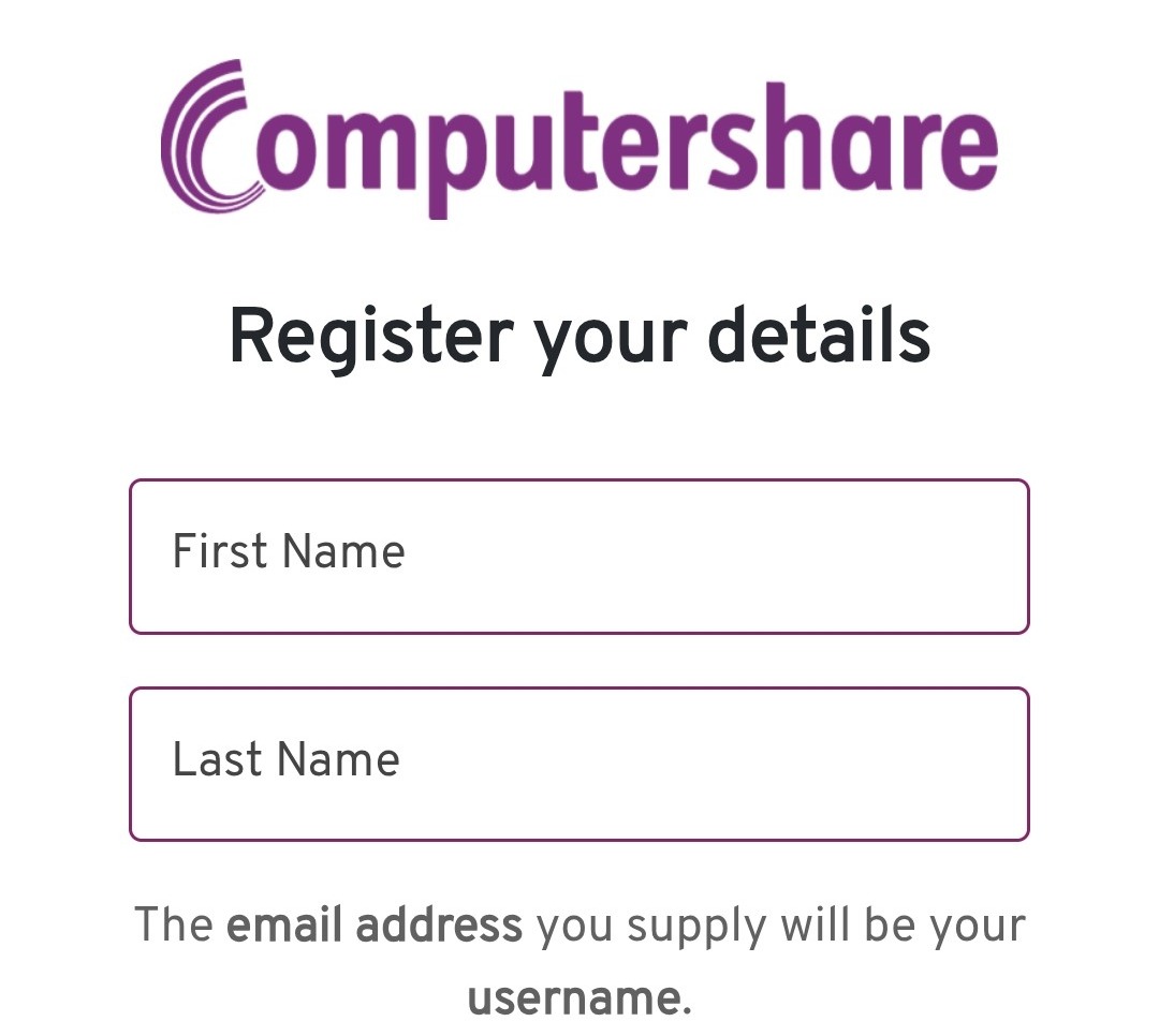 Register your details