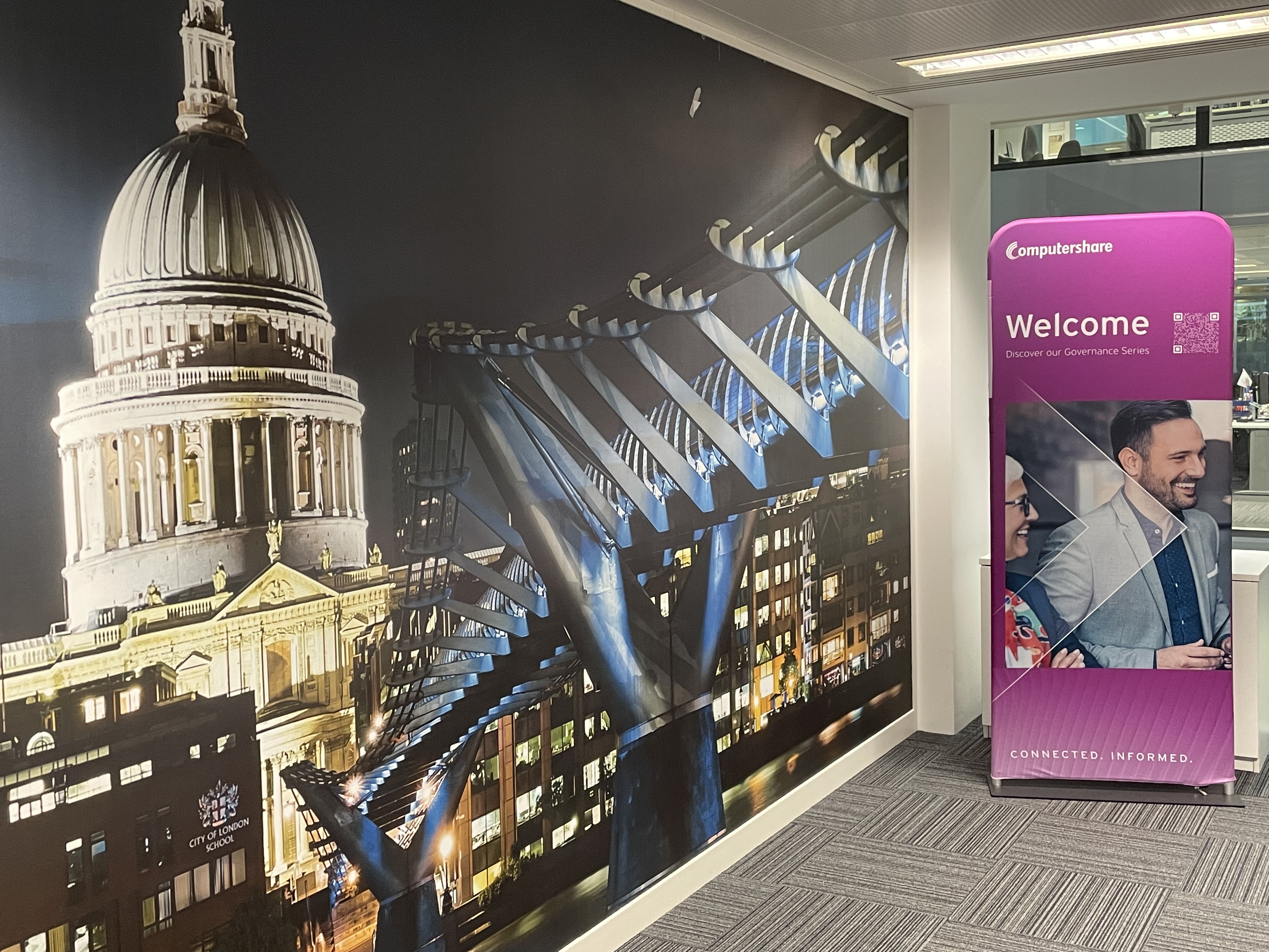 Image of The entrance to our London OpenSpace event