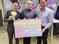 Thumbnail of purple people - Hong Kong
