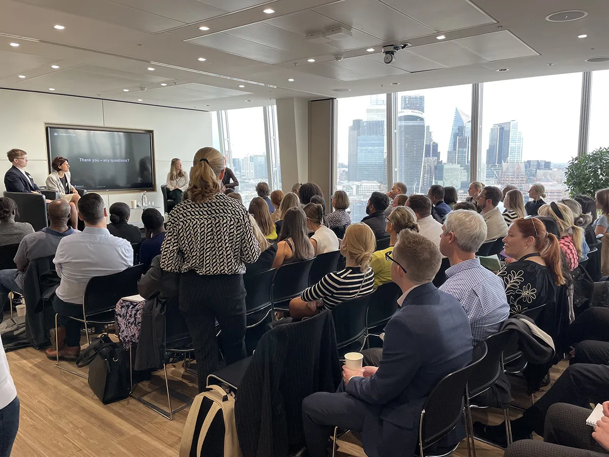 Image of The audience listen to the key speakers