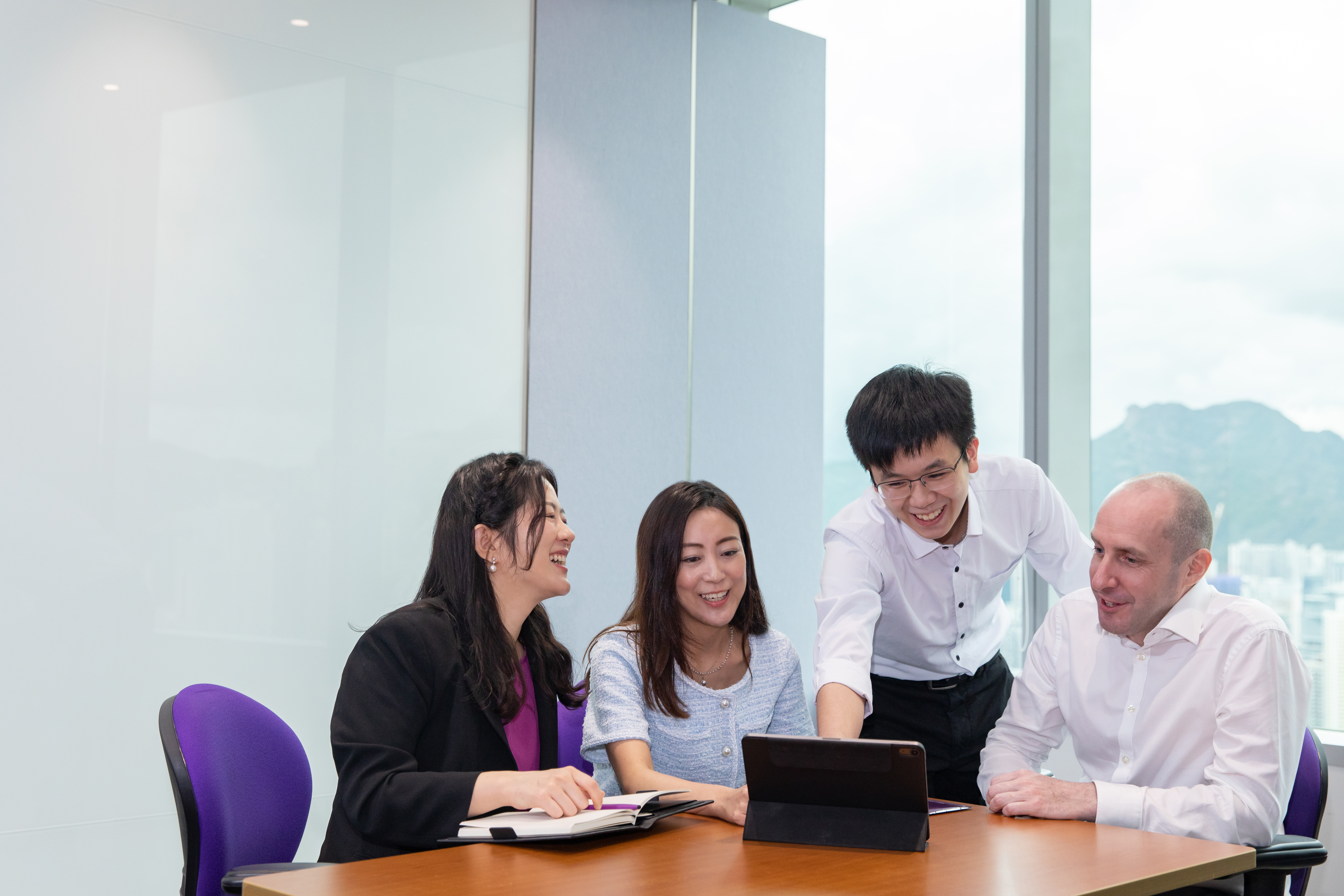 meeting in the Hong Kong office