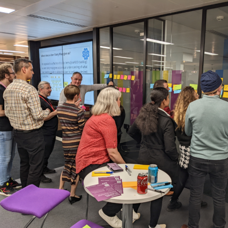 Tile image of Agile meet up in the Edinburgh office