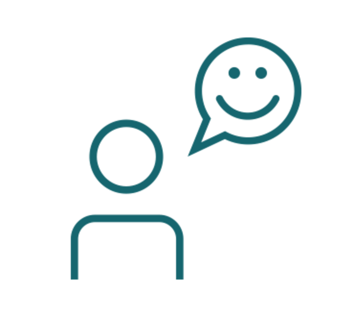 icon teal happy client