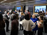 The OpenSpace networking area at the Aviva office Thumbnail of The OpenSpace networking area at the Aviva office