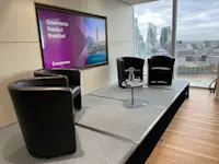 Thumbnail of The speaker’s stage at Computershare’s OpenSpace event