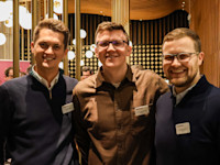 A group of attendees enjoying the networking Thumbnail of A group of attendees enjoying the networking