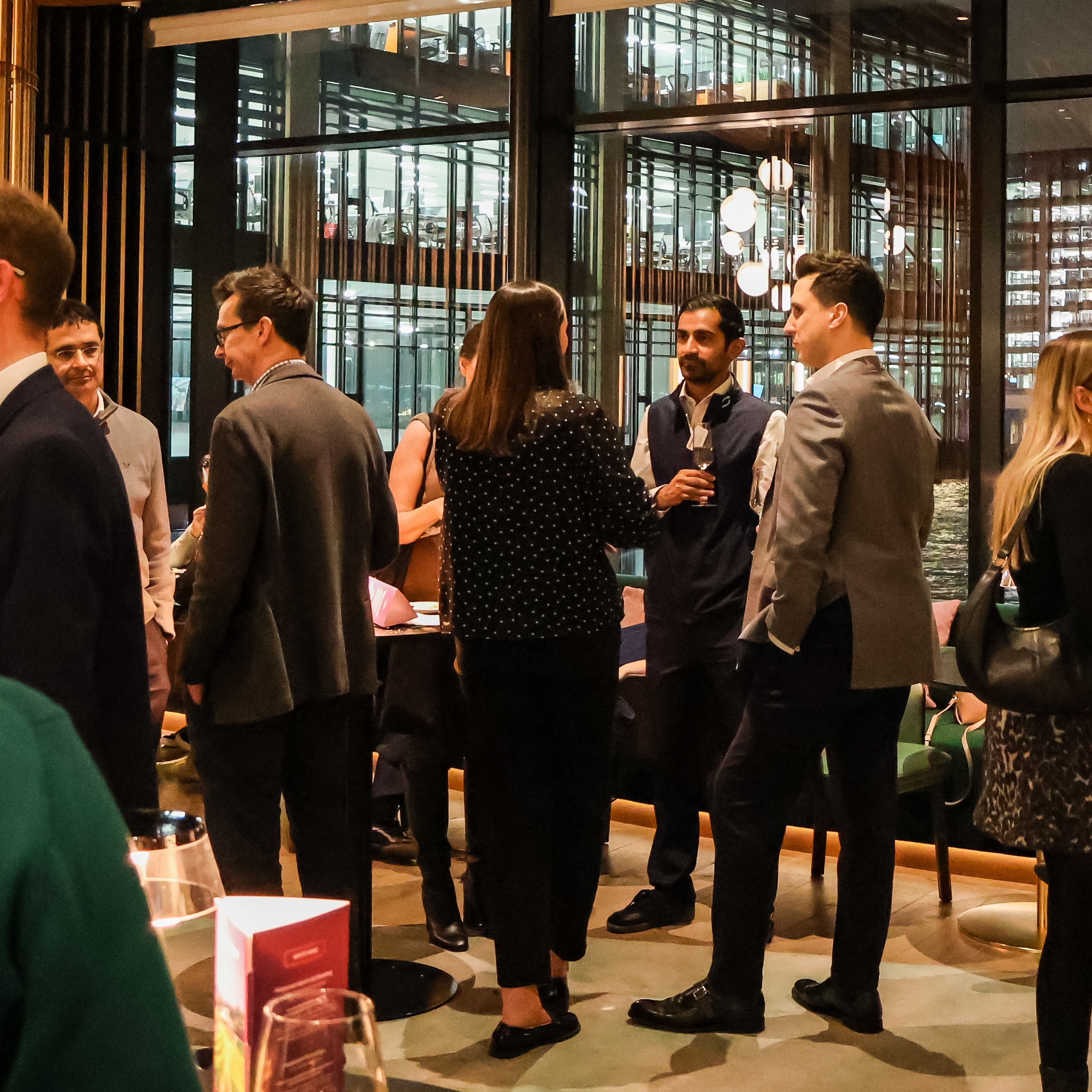 Image of The attendees networking during the celebration of Australia Day