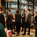 Thumbnail of The attendees networking during the celebration of Australia Day