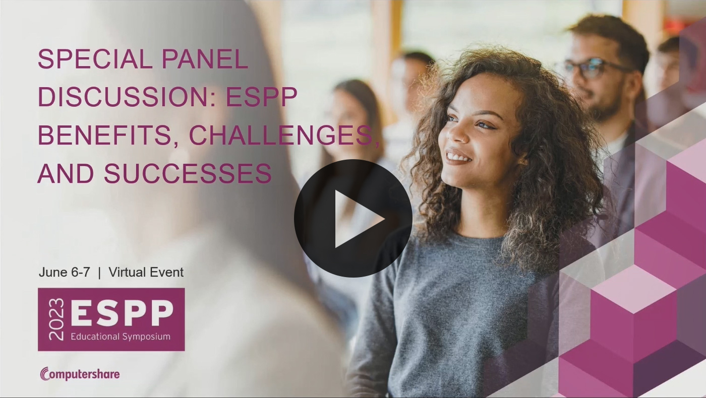 ESPP benefits, challenges and successes webinar
