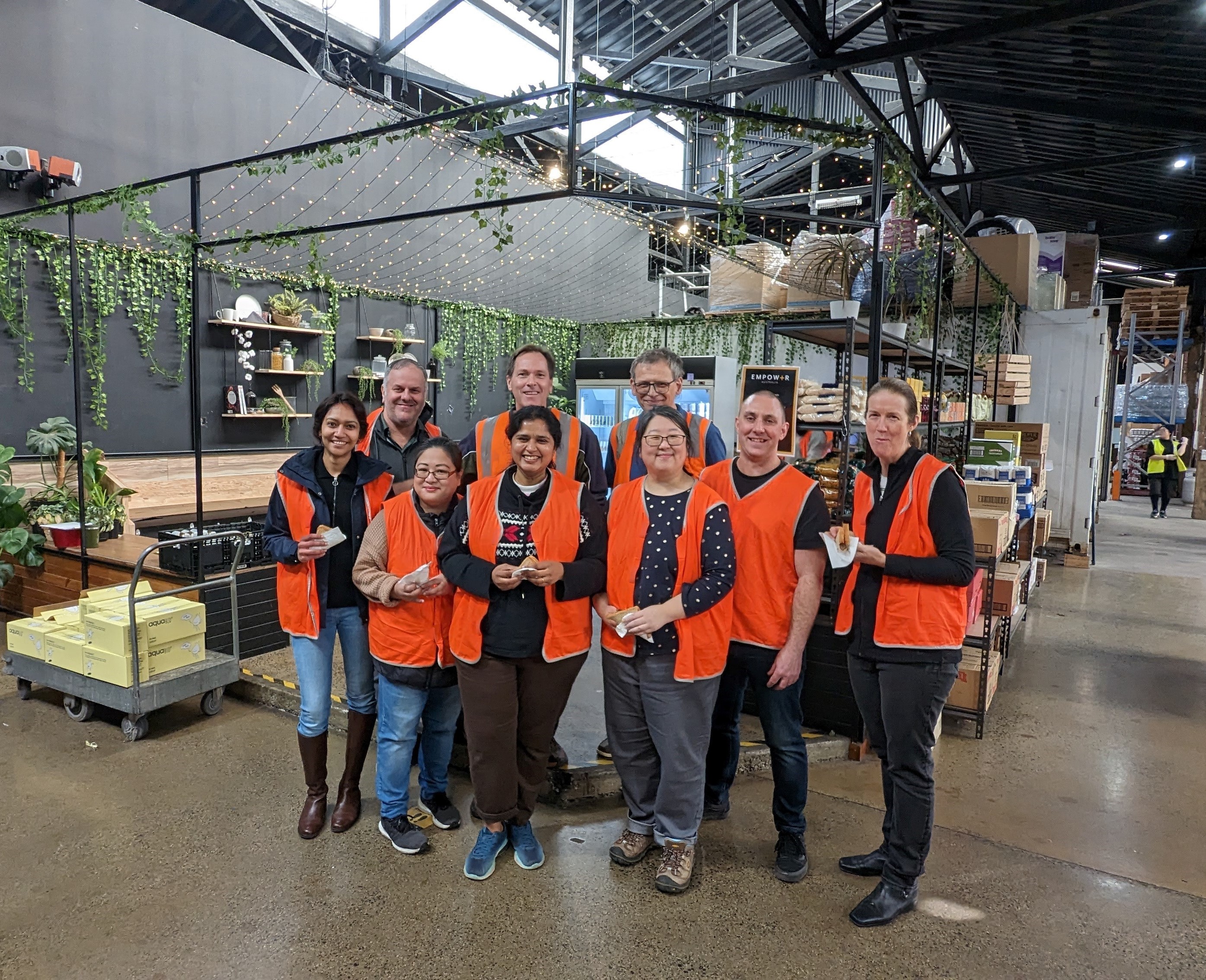 Melbourne team of volunteers at Empower Australia