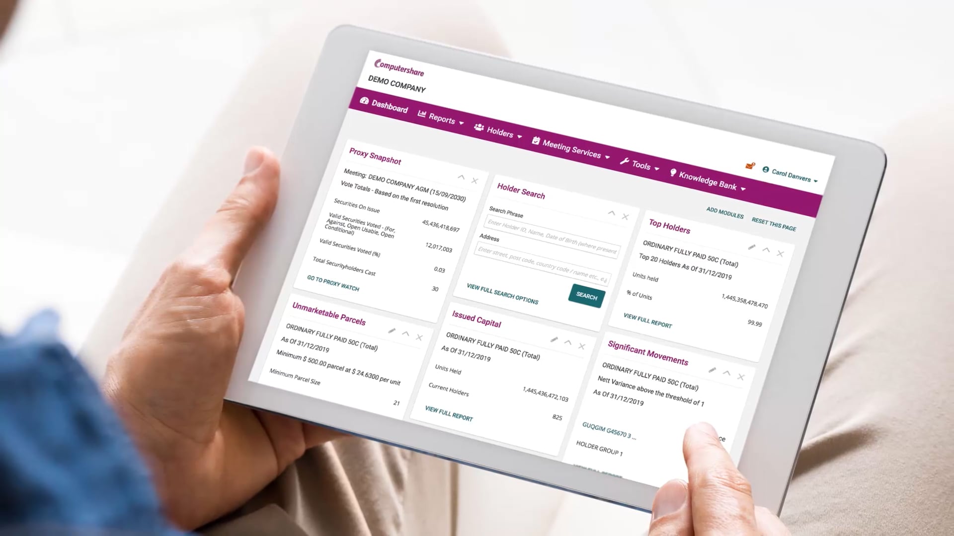 Issuer Online Tablet