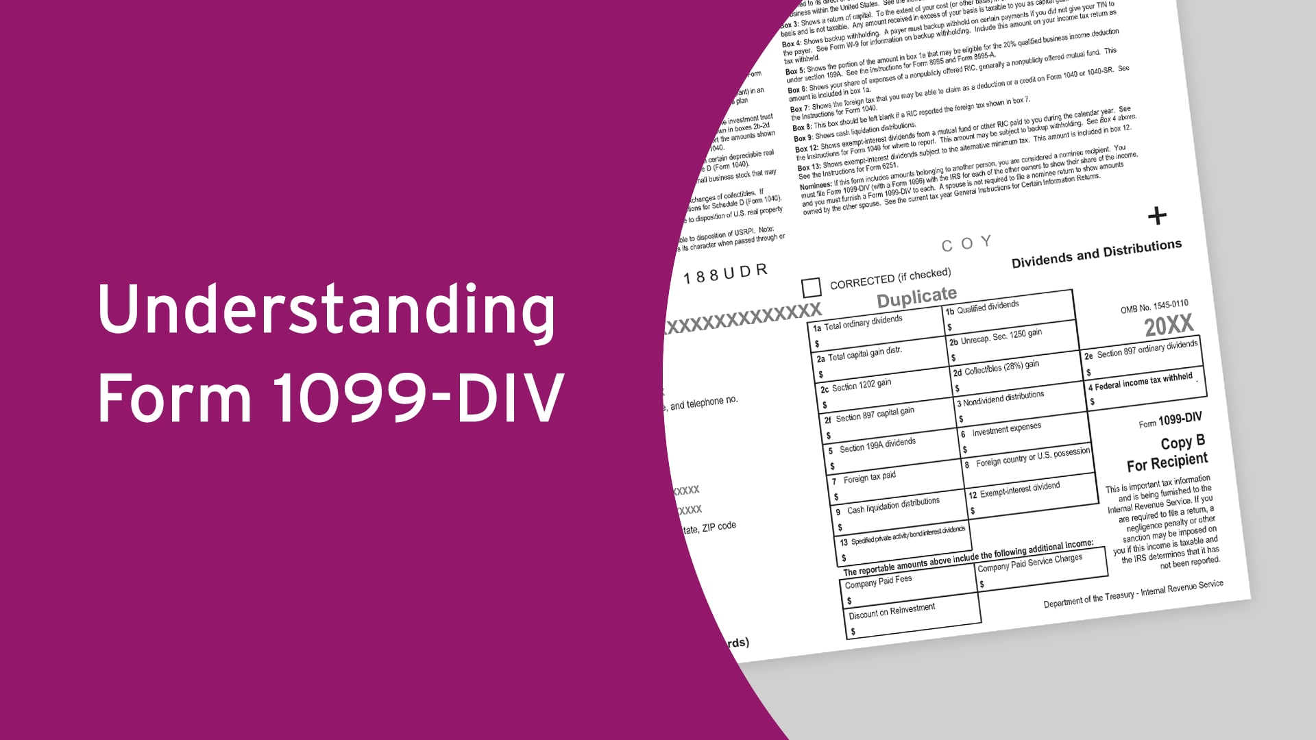 Understanding Form 1099-DIV