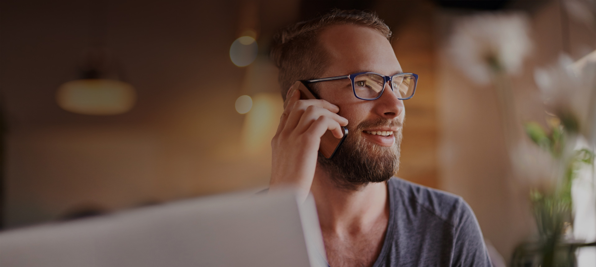 Talk to us man with phone