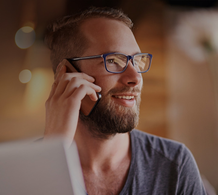 talk to us man with phone