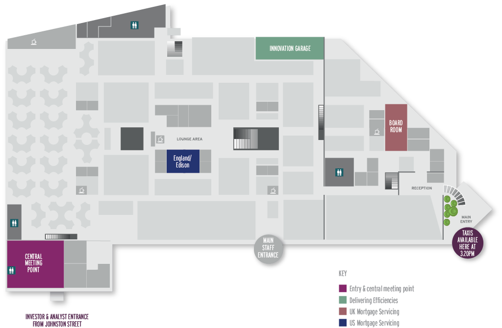 Map to ground floor venue