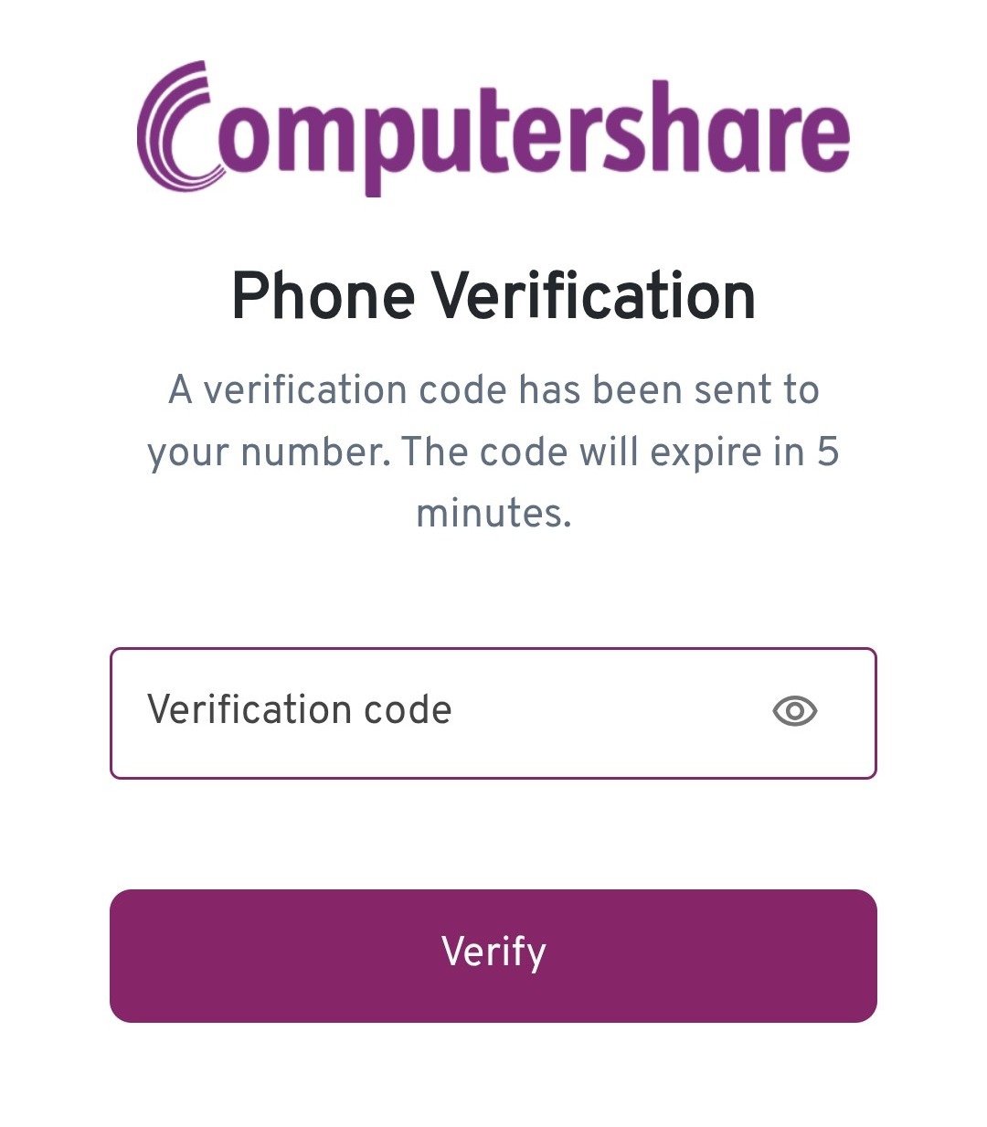 Provide the verification code