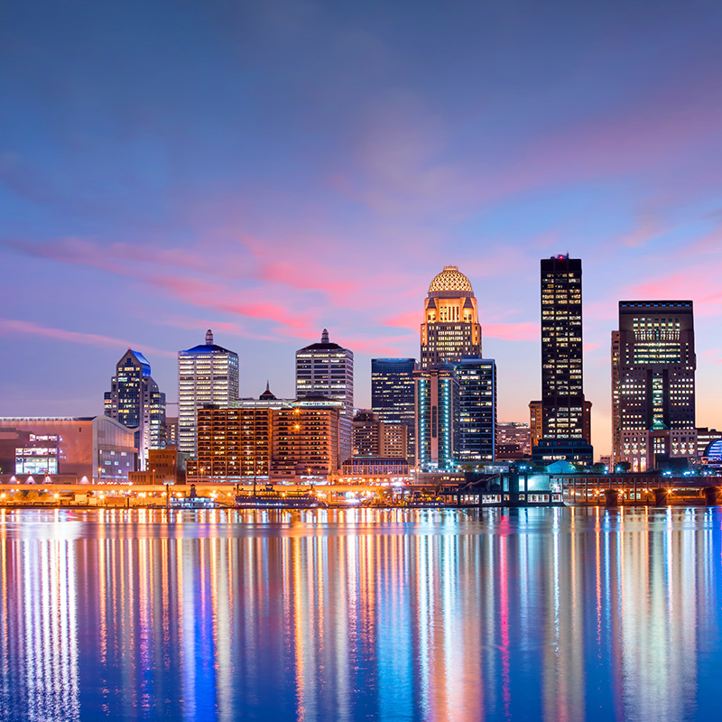 View of  Skyline downtown Louisville
