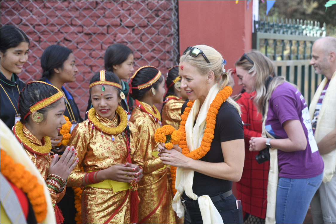 Computershare employee at WYI School Nepal