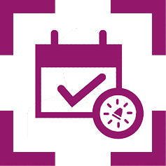 golden operational record icon purple