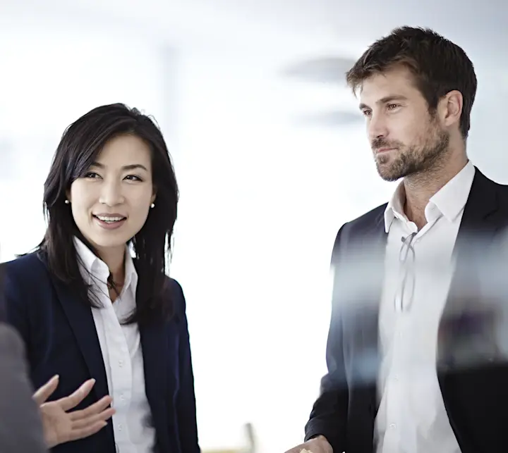 Business people talking in office